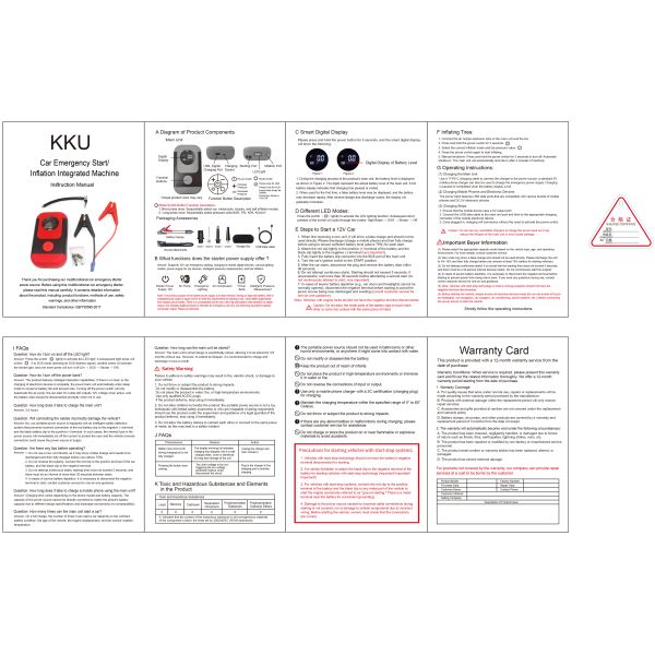 Scooter Accessories BAO Single Machine Strong Start Ignition Device Car Mounted Air Pump