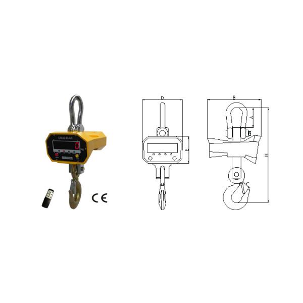 IP54 Grade OCS Digital Crane Scale Gravity Regulation With New Type Eletronic Bluetooth crane digital scale