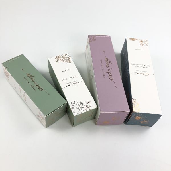 Cartão branco da espessura UV lustrosa feita sob encomenda de Matt Film With 400g para a amostra cosmética Argan Oil Paper Box Packaging