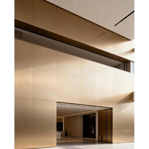 paneles metálicos fonoabsorbentes perforados sin costuras para revestimiento decorativo interior