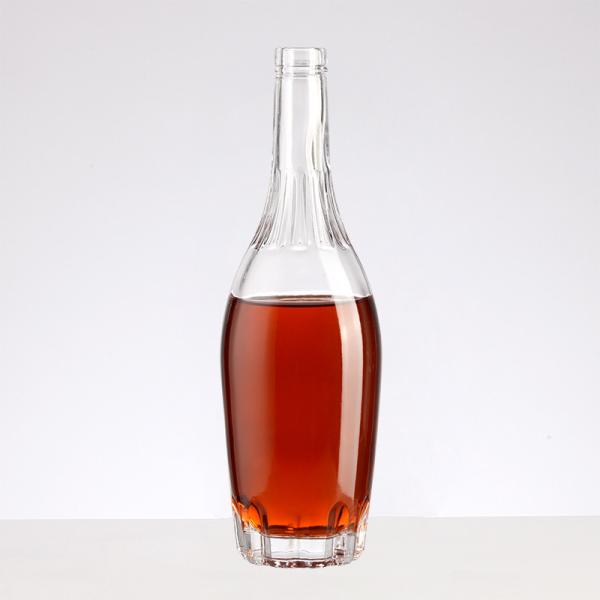 Garrafa de vidro de licor de cor personalizada de 500 ml com cortiça para fornecer amostra gratuita