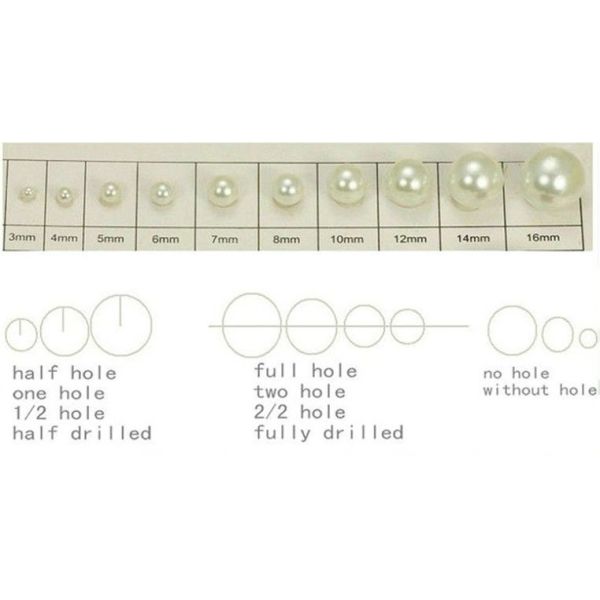 1.5mm 2mm White Tiny Undrilled Round Faux Pearl Beads in Bulk