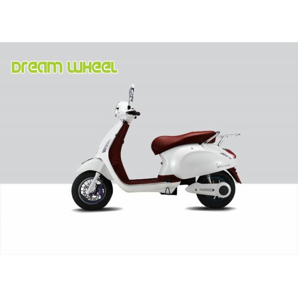 10 Inch Two Wheeled Pedal Assisted Scooter 60V 1000W Vespa Style Throttle