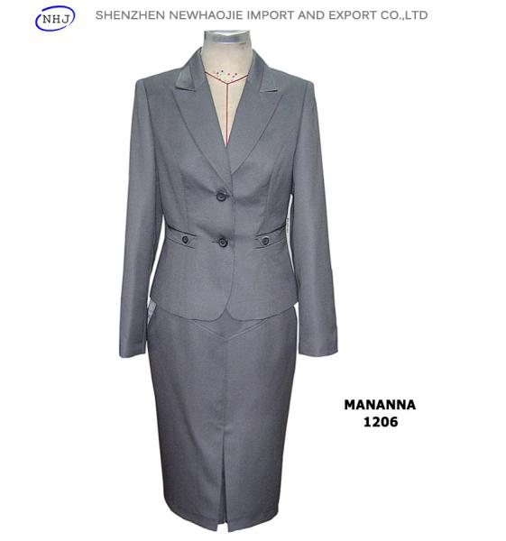 Women's 2 pieces women office skirt suit