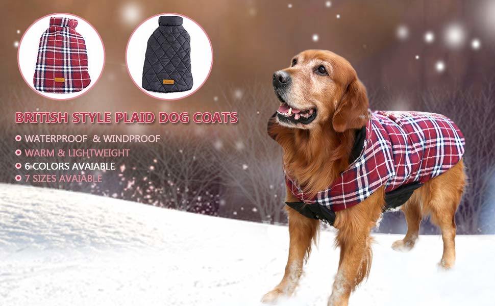 Куртки собаки для пальто собаки зимы Windproof водоустойчивого реверзибельного для холода
