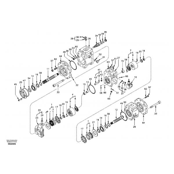 Гидронасос SA 7220-00700 насоса Ec290 Ec360 экскаватора Belparts главный для