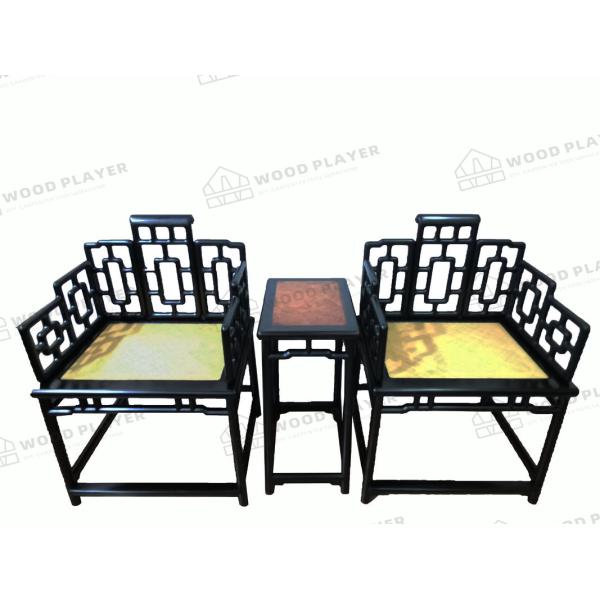 Le CE Brown sept examine le fauteuil d'Ebony Chair Original Wood Antique