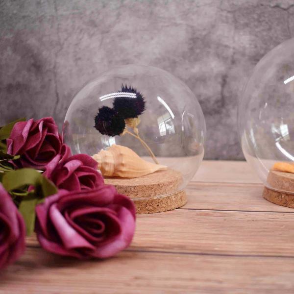 Yuelin Tapered Round Dome Glass Bottle Corks Lid Anti Corrosion DIY