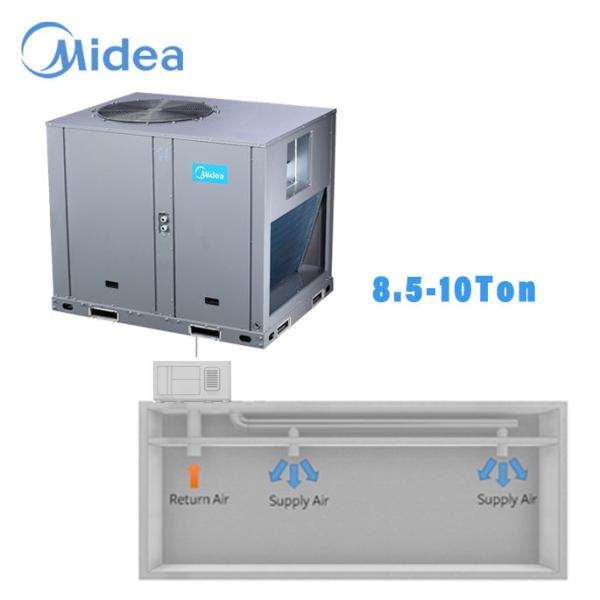 Midea MRCT Cooling Only Rooftop Unit 6.2-30 Ton Enhanced Heat Rejection System 52°C Heat Rejection Architecture Engineered Stability for Extreme Ambient Operations