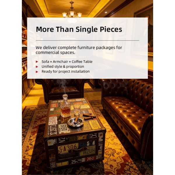 Nidea #863 Hot Sale American Industrial Style Art Hotel Cafe Genuine Leather Chesterfield Sofa Set 1 2 3 Seater Combination Living Room