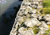 Gabions rempli par pierre enduit par PVC, cages en pierre de Gabion de mur de soutènement