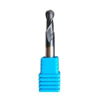 3mm R1.5*3*6*3*50 2 Flûtes Moulin à billes AITiN enduit pour acier au carbone, acier allié, acier inoxydable, fonte
