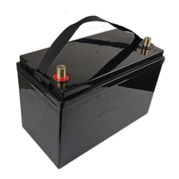 12V 100Ah Rechargeable LiFePO4 Lithium Storage Battery with Brass Bolt Terminals for Solar Panel, RoHS Compliant Made in China