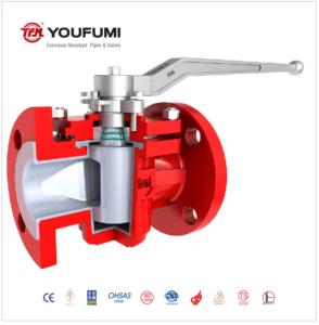 PFA WCB Carbon Steel Plug Valve ANSI standard Ss Material Medium Pressure