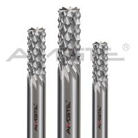 El molino de extremo de los dientes de maíz de tungsteno CNC Router Bits H6 personalizado para la madera