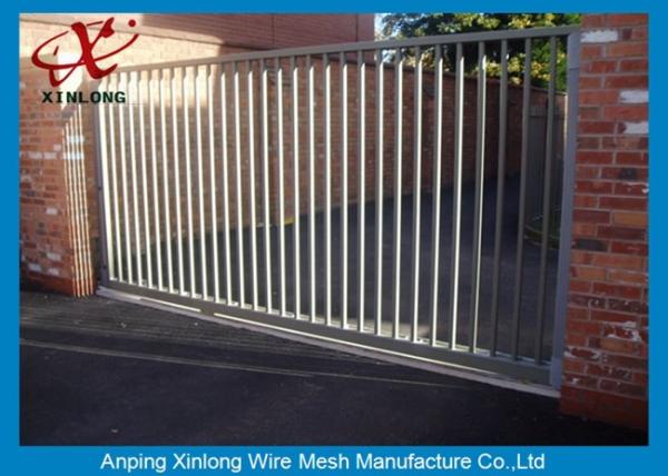 Wrought Iron Automatic Security Gates Commercial For Living Quarter XLF-03