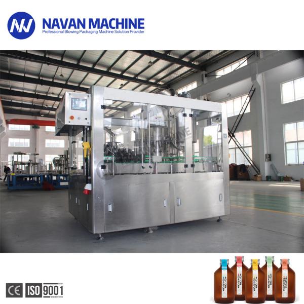 Monoblock Glass Bottle Water Kombucha Beverage Washing Filling Capping Machine