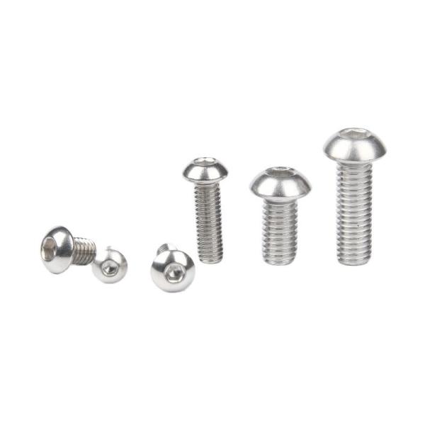 Plain Finish Stainless Steel Beveled Flat Head Hexagonal Allen Screws M2 M3 M4 M5 M6 M8 M10 for Furniture Wood Connector Bolts