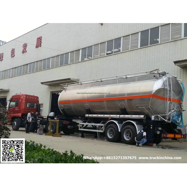 Aluminum Alloy  Wheat Flour Bulk Tanker with Tipping Hydraulic Cylinder (6000USG-10000USG ）whApp:+8615271357675