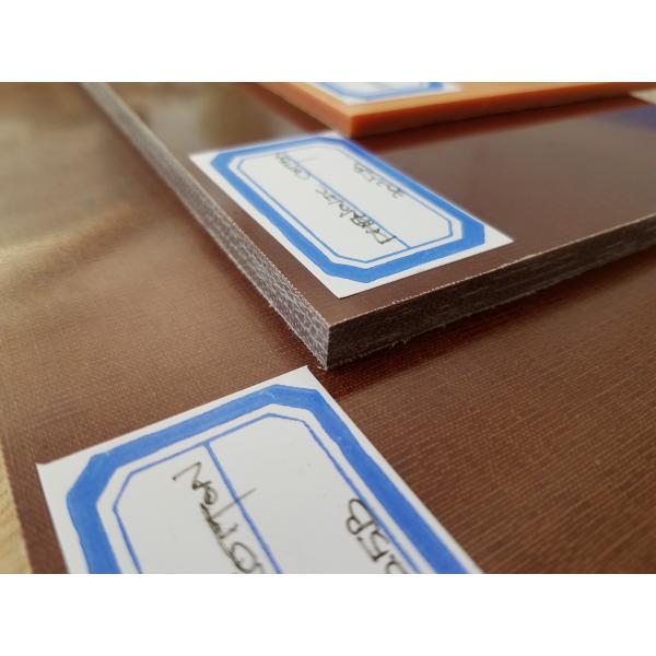 Brown Phenolic Cotton Sheet with 90-110Mpa Flexural Strength and 10KV Breakdown Voltage for PCB Fixtures