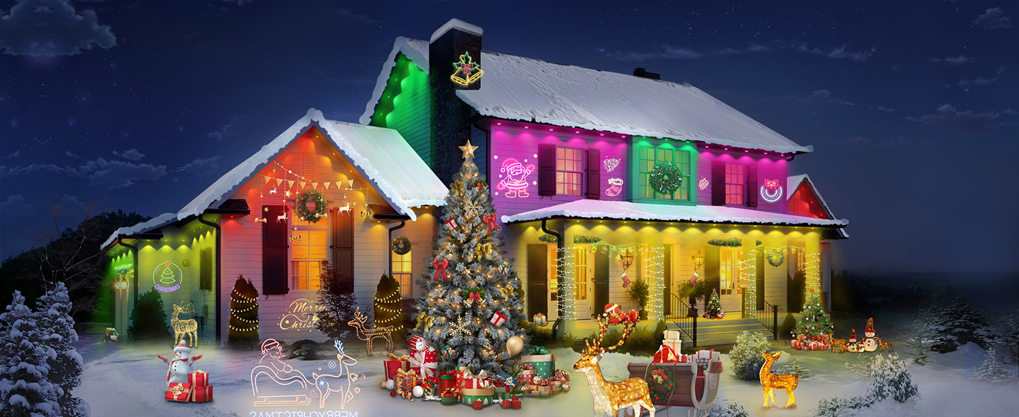 UCS2904 RGBW Control IP67 Waterproof 30mm Pixel Light 12V 24V Permanent Christmas Track Lights