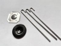 auto de alumínio de 32mm que trava os grampos da velocidade que fixam a rede de arame da solda para a impermeabilização solar do pombo