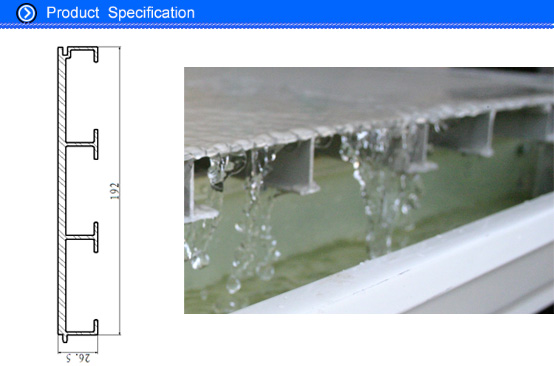 Waterproof Aluminium Construction Profiles , Extruded 6063 Aluminum Decking Planks