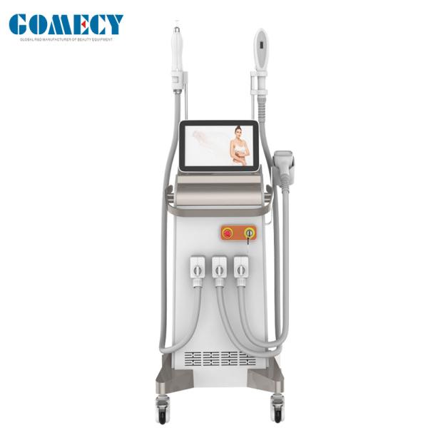 Вертикальный 4 В 1 IPL SHR ND YAG+Diode Elight Machine Безболезненное постоянное удаление волос