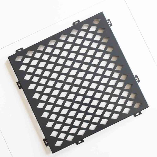 Powder Coated Diamond Hole Perforated Metal Sheet For Functional Sunshades
