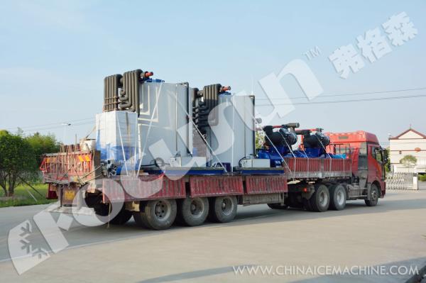 Stainless Steel 304 Industrial Flake Ice Compactor for 40T Ice Bar Production in Africa