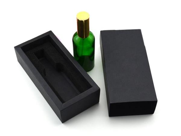 Empacotamento contínuo de gravação de papel preto de alta qualidade do perfume da garrafa de Logo Car Gift Set Box