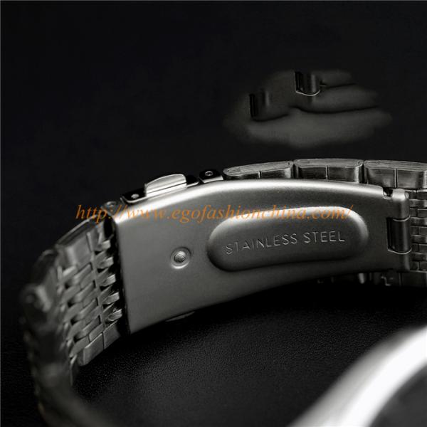 030A Pink Solid Color Watch Stainless Steel Watch Fashion Casual Watch Couple Watch Gift
