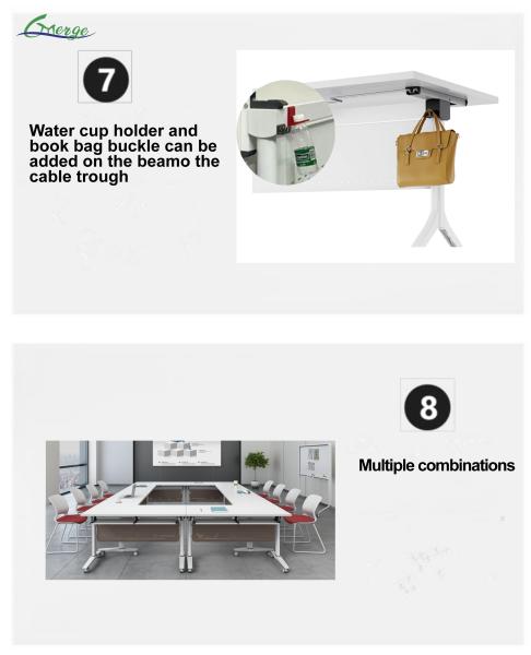 Easy To Clean and Durable Folding Table Multiple Pieces for Performance