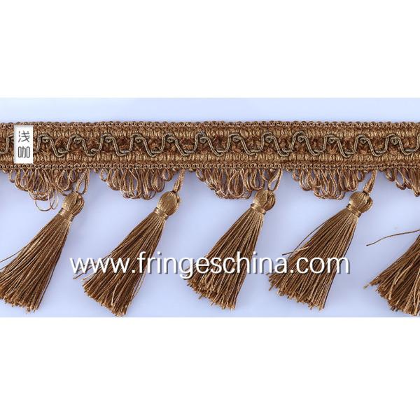 Handmade fashionable chain beads lace tassels fringes for curtain/sofa/pillow decoration