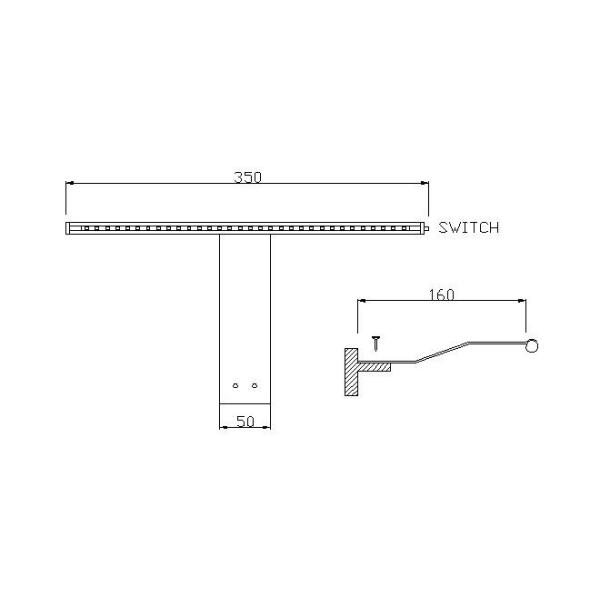 50lm/w LED Rotatable Picture Shelf Light and Cabinet Wall Lamp for Indoor Display Art Work