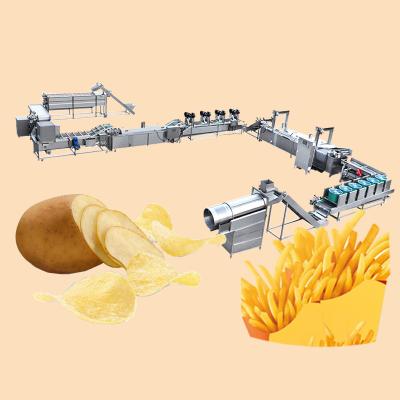 Máquina de fazer batatas fritas e batatas fritas com capacidade de 500 kg/h