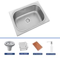 304 Stainless Steel Single Bowl Kitchen Sink With SUS304 Basket