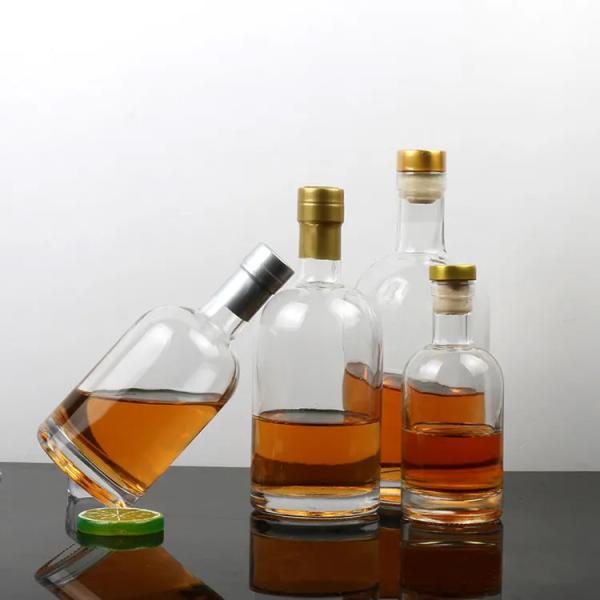 750 Ml Industrial Beverage Glass Customize Vodka Bottles Spirit Liquor Vodka