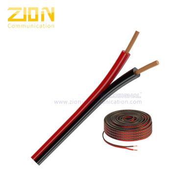 0.75mm2 PVC flexível preto vermelho encalhado Jakcet do condutor do orador cabo audio OFC