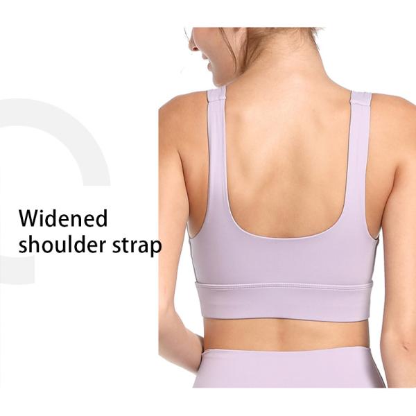 Full Cup Plus Size Moisture Wicking Sports Bra Soft U Neck For Fat Women