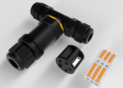 3 Way T Shaped IP68 Waterproof Electrical Connector PG Series