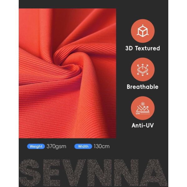 370gsm Soft Comfortable Nylon Spandex Fabric with 130cm Width for Athletic Wear and Swimwear