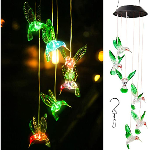 4.8 Inches Hummingbird Animal Shaped Solar Garden Lights