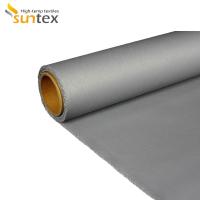 Le tissu enduit de silicone bleu de tissu de fibre de verre pour l'isolation capitonne le matériel d'isolation de tuyauterie de vapeur