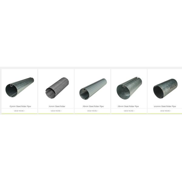 Awning Parts Galvanized Roller Pipe Roller Tube 70mm 78mm 100mm Awning Tube