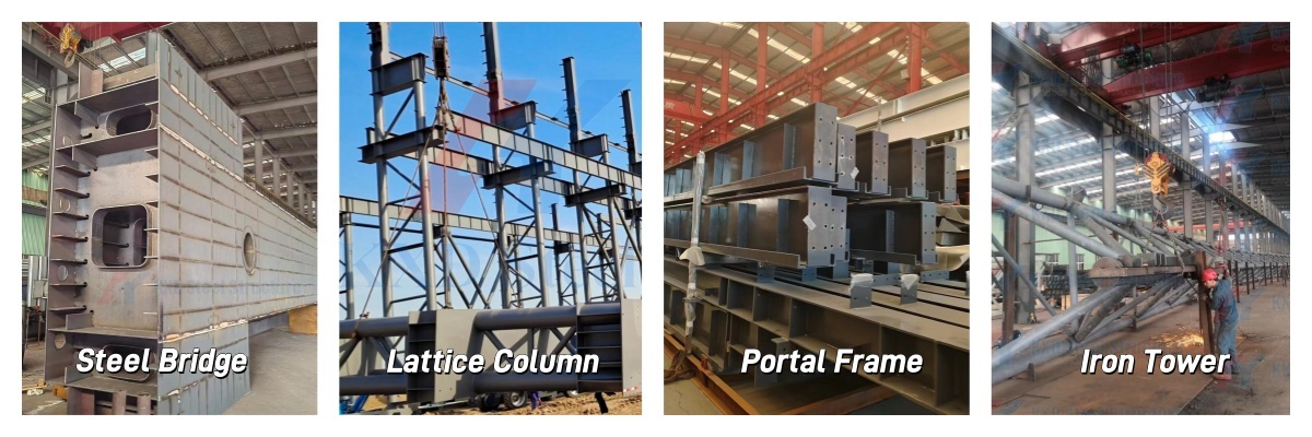 Pre Engineered Metal Building Q355B Welded H Beam Steel Frame Structure Construction For Industrial Storage