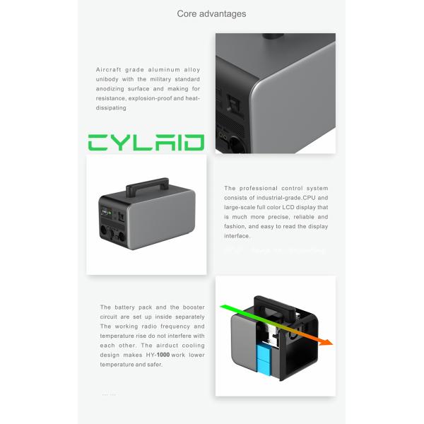 Generador solar de puerto USB tipo C de 500W AC DC para acampar completamente cargado en 6-7 horas