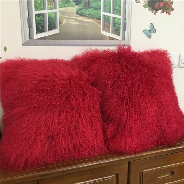 mongolian lamb pillow mongolian wool pillow Mongolian Lamb Pillow Cover