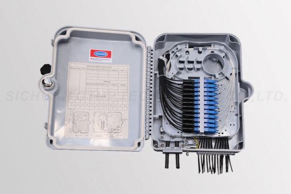 16 Port Fiber Optic Distribution Box 1*16 PLC Splitter Duplex LC 16 Cores
