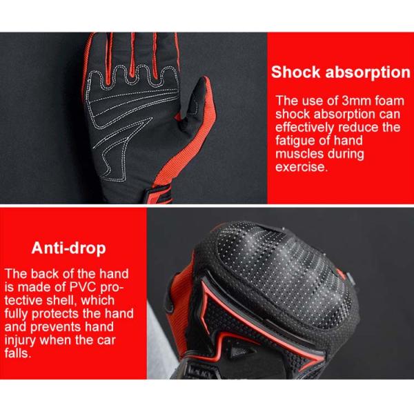 Custom Motocross Racing Gloves Featuring Breathable Mesh for Outdoor Environments